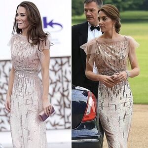 Jenny Packham sequin gown ASO Kate Middleton